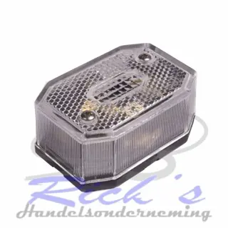 Breedtelicht, breedtelamp, toplamp, Aspock wit