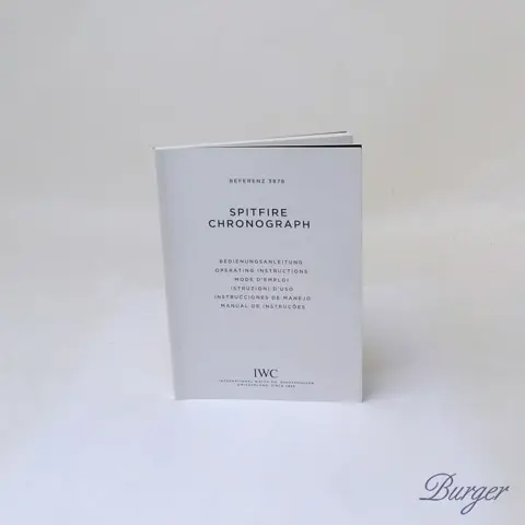 IWC Spitfire Chronograph booklet