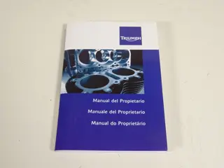 INSTRUCTIEBOEKJE Triumph 675 Street Triple R 2008 - 2012