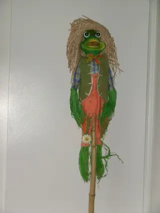 TUIN DECORATIE KIKKER oranje pak Nieuw