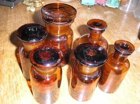 Apothekersflessen - totaal 12 stuks