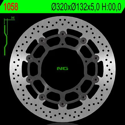 REMSCHIJF VOOR Yamaha YZF R1 2004 - 2006