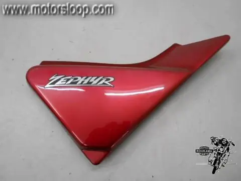 Kawasaki ZR550B Zijkap rechts rood