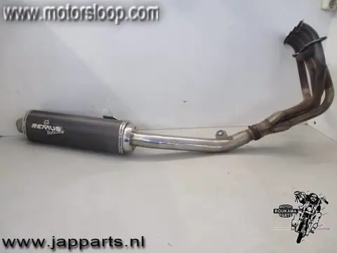 Kawasaki ZX-9R(ZX900E) Uitlaat 4-1 Remus