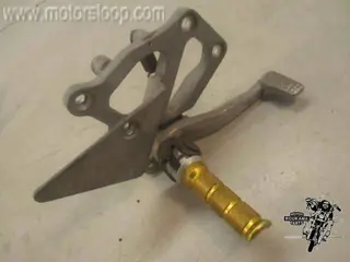 Kawasaki ZXR400(ZX400H) Schetsplaat rechts met step en pedaal