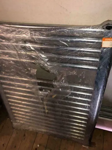 Magazijn opruiming 55x75 cm chroom radiator WEG IS WEG!
