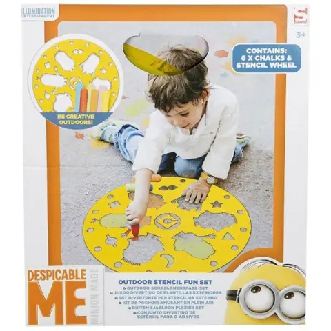 Minions grote stoepkrijt set.