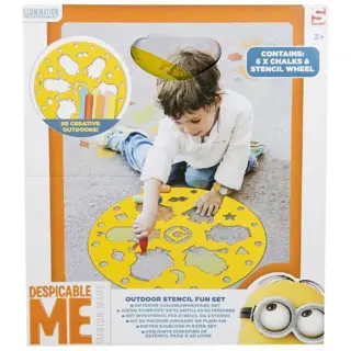 Minions grote stoepkrijt set.