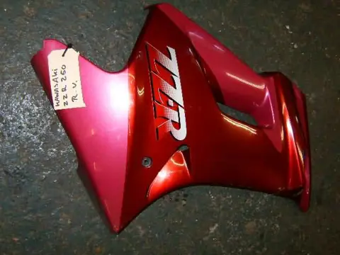 Kawasaki ZZR250(EX250) Zijpaneel Rechts Rood