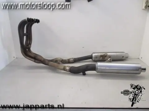 Kawasaki ZZR600E Uitlaat compleet 4-2 RVS bocht