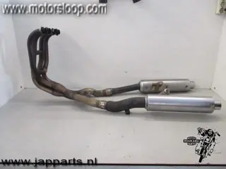 Kawasaki ZZR600E Uitlaat compleet 4-2 RVS bocht
