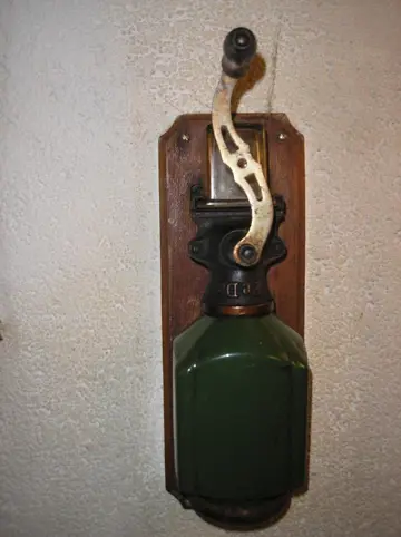 Wandkoffiemolen , pede - groen