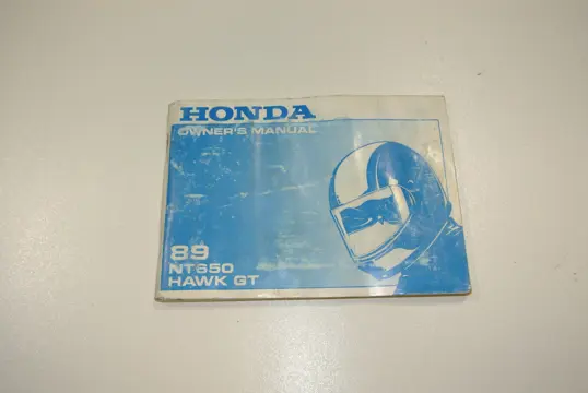 INSTRUCTIEBOEKJE Honda NT 650 GT Hawk 1988 - 1991