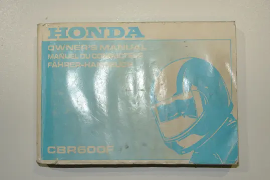 INSTRUCTIEBOEKJE Honda CBR 600 F 1999 - 2000