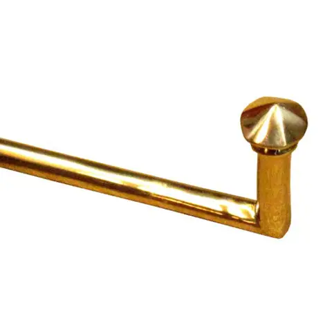 Embrassehaak Daimond messing