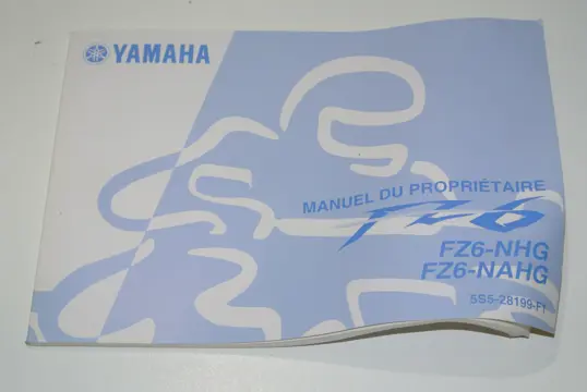 INSTRUCTIEBOEKJE Yamaha FZ6 2004 - 2007