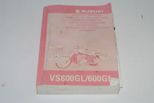 INSTRUCTIEBOEKJE Suzuki VS 800 Intruder 1992 - 2000