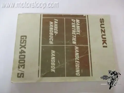 Suzuki GSX400E Owner's Manuel