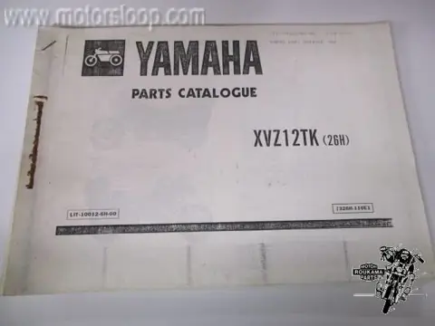 Yamaha XVZ1200 (26H) Partslist