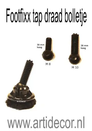 Footfixx schroefdraad bolletje