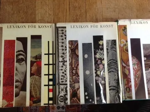 Lexikon för konst, 3 vol.- Zweeds