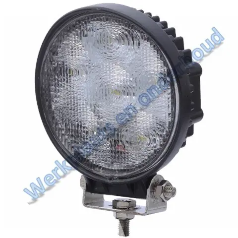 Led werklamp 10-30V rond 18W OP=OP prijs