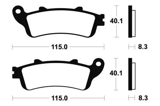 REMBLOKKEN VOOR Honda VFR 800 I 1998 - 2001 / 2003 - 2007 /