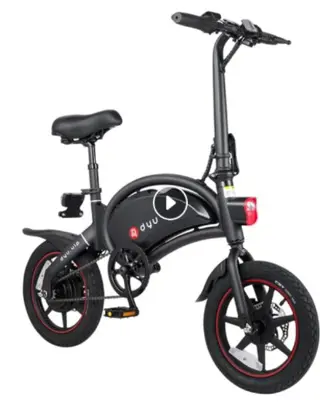 DYU D3+ Folding Moped Electric Bike 14 Inch Speed 45km Range