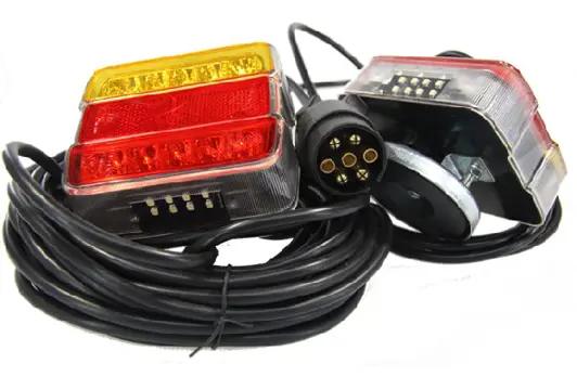 LED Achterlichtset magneet 12/24v Oranje/rood/rood