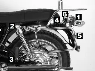 KOFFERBEUGELSET Triumph Bonneville T 100 2001 - 2011