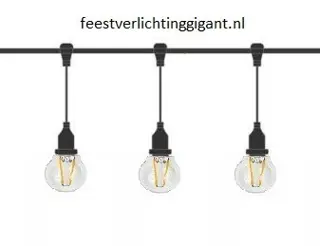 Prikkabel met hangende fittingen E27