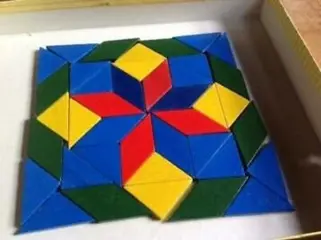 Houten Mozaïek set, - voor uren speelplezier