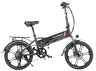 SAMEBIKE 20LVXD30-II Folding Electric Moped Bike 20'' Tire 4