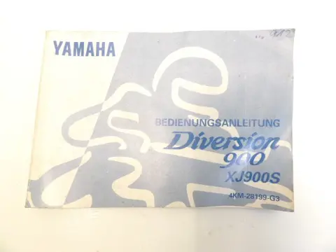 INSTRUCTIEBOEKJE Yamaha XJ 900 S Diversion 1994 - 2005