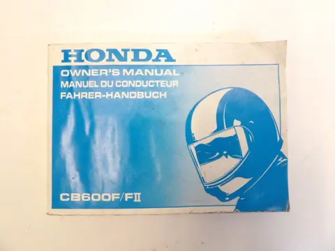 INSTRUCTIEBOEKJE Honda CB 600 F 1998 - 2004