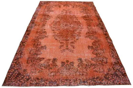 Large Orange Vintage - Vloerkleed - 290 cm - 172 cm