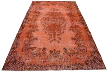 Large Orange Vintage - Vloerkleed - 290 cm - 172 cm