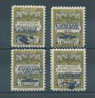 Spanje 1931/1932 - Inverted overprint variety, Barcelona City Council - NE 9/12