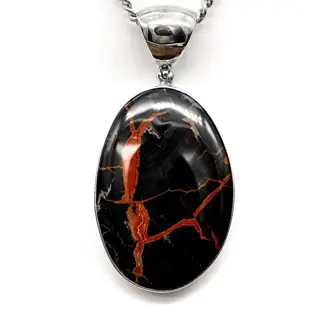 Fossiel geagatiseerd hout - 66.5×32.5×8 mm