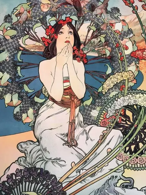 Alphonse Mucha (after) - Monaco Monte-Carlo (70 x 100 cm) -