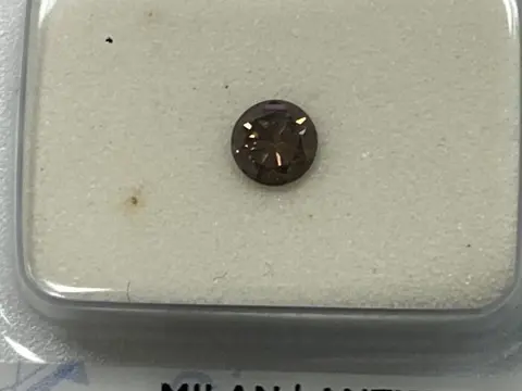 1 pcs Diamant - 0.28 ct - Rond - No reserve price , fancy