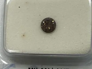 1 pcs Diamant - 0.28 ct - Rond - No reserve price , fancy