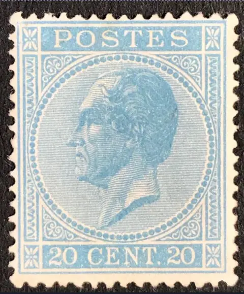 België 1865/1866 - Leopold I in profiel - 18A - 20 centimes Ultramarijn - Mooie centrage - OBP 18A