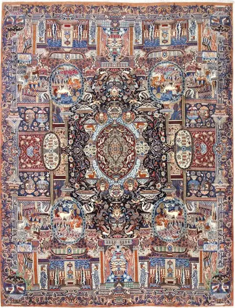 Kashmar Persepolis feiner Neu - Tapijt - 392 cm - 299 cm