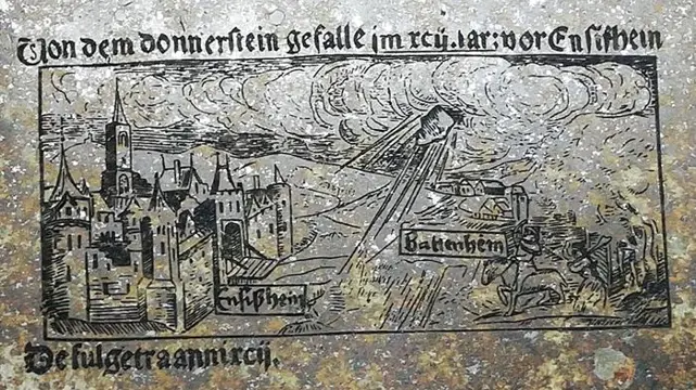 Uitzonderlijk, 2 lasergravures van de beroemde val van