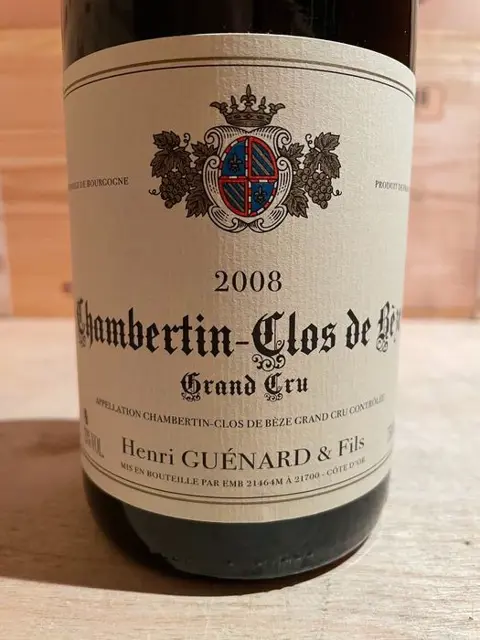 2008 Chambertin-Clos de Bèze Grand Cru, Henri Guenard &amp;