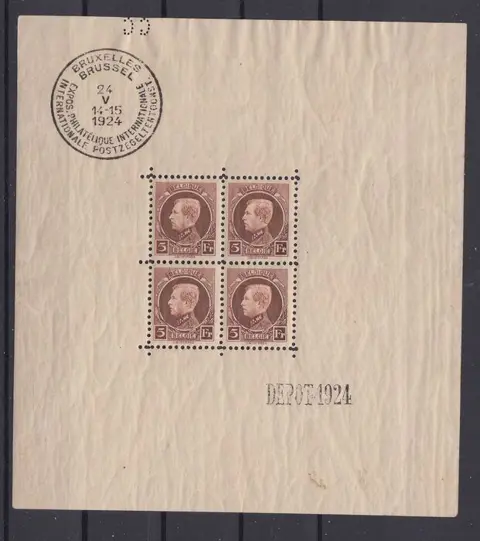België 1924 - Montenez - OBP : BL 1 + 211/219