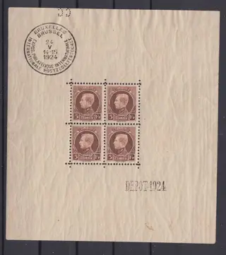 België 1924 - Montenez - OBP : BL 1 + 211/219