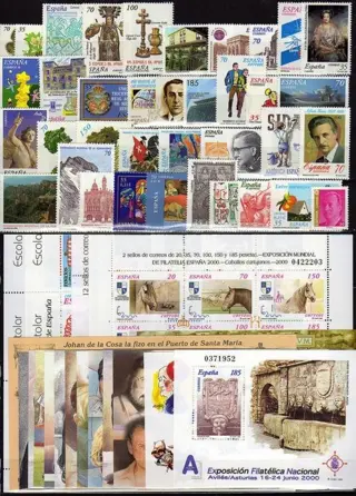 Spanje 2000 - Complete year 2000, mint unhinged