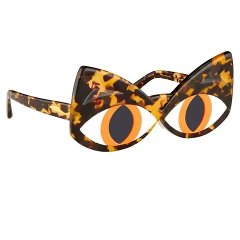 Yaz Bukey - Cat Eyes Tortoise By Linda Farrow - Zonnebril